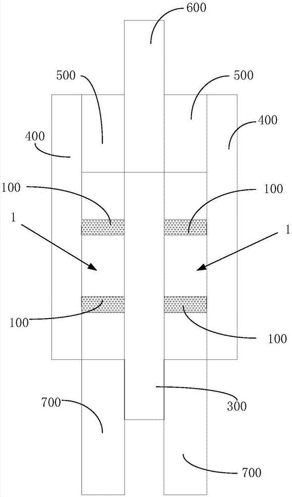 Elastic component and viscoelastic damping wall