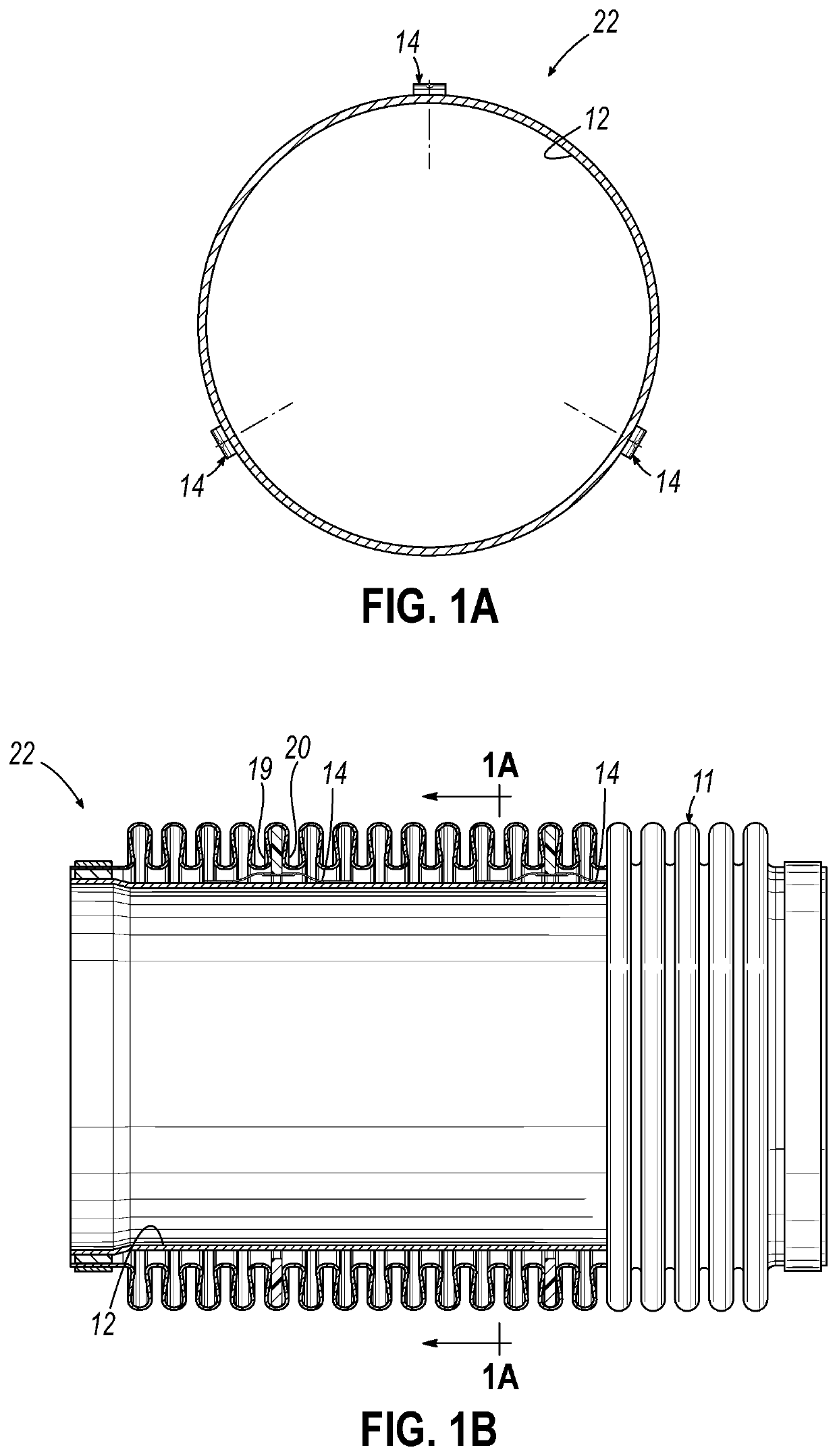 Self-restraining abrasion prevention exhaust conduit