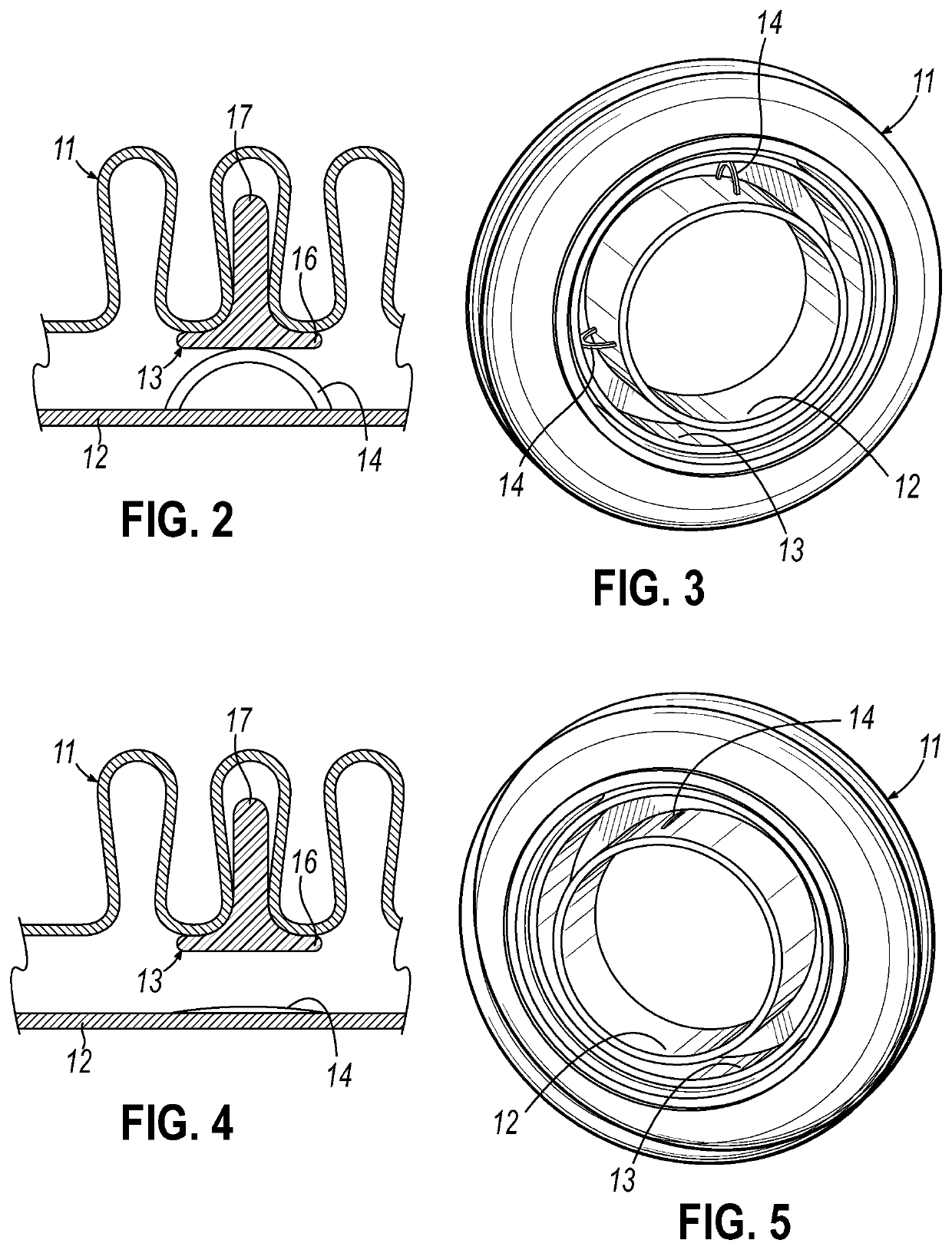 Self-restraining abrasion prevention exhaust conduit