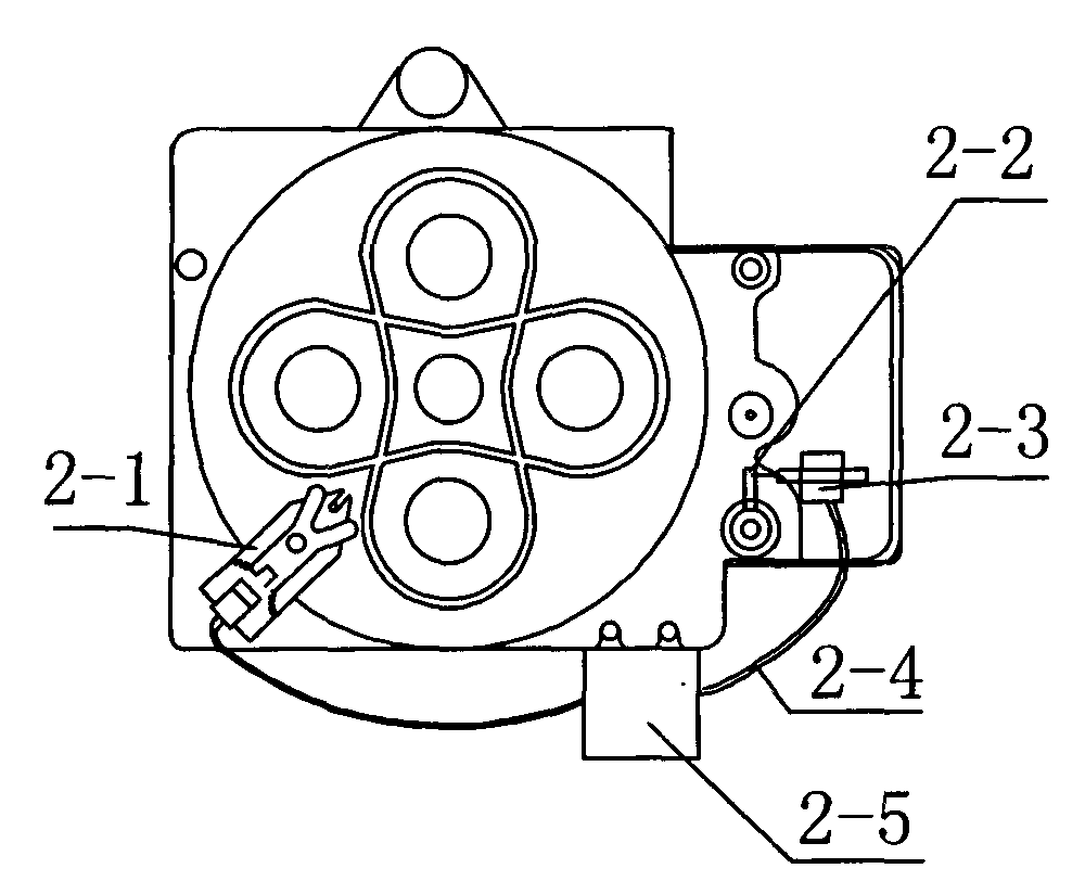 Line-breaking stoppage electronic controller of knitting machine