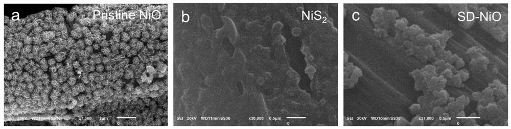 Preparation method and application of metallic nickel-based nano material