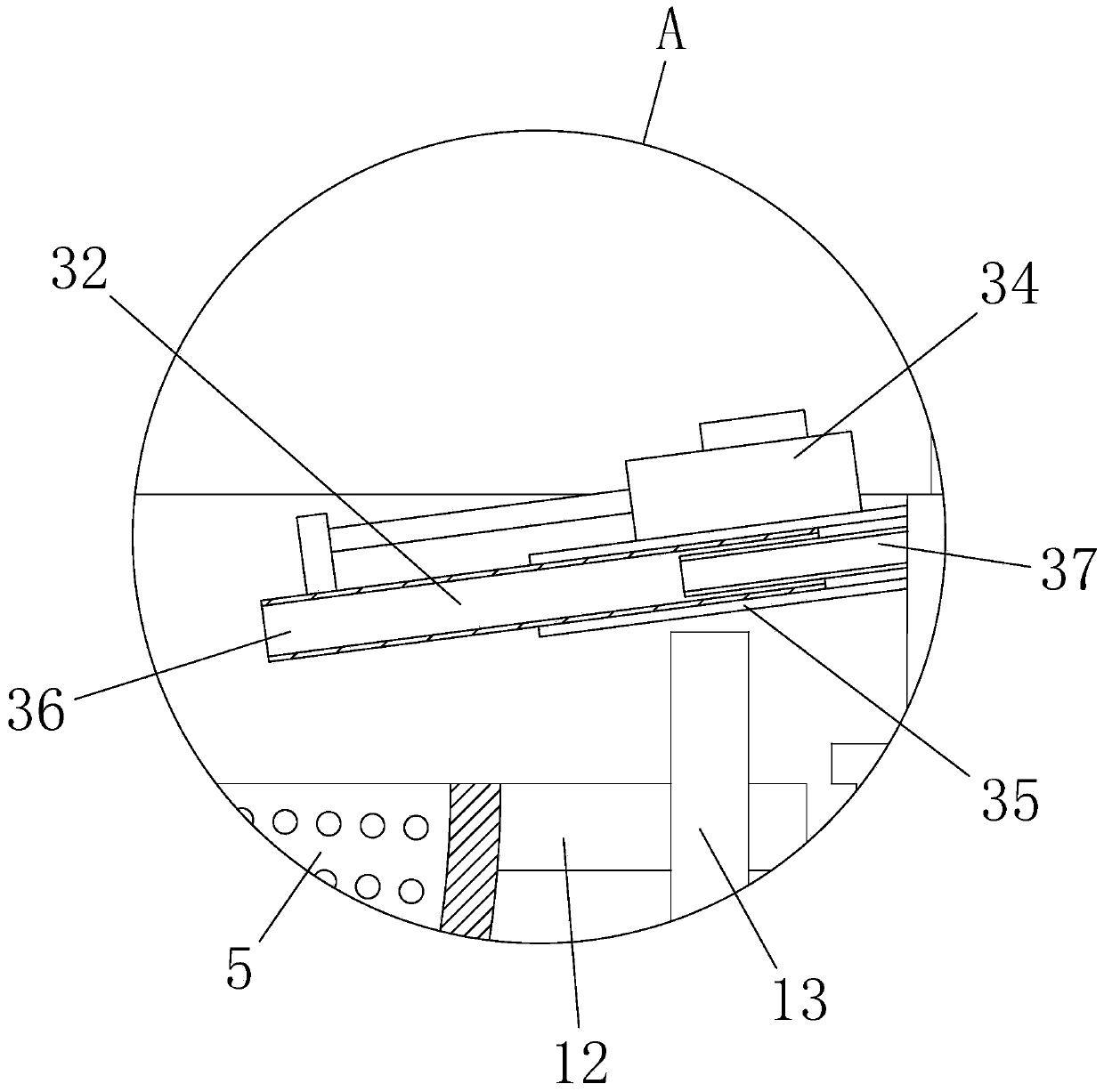 Concrete aggregate separation device and separation method thereof