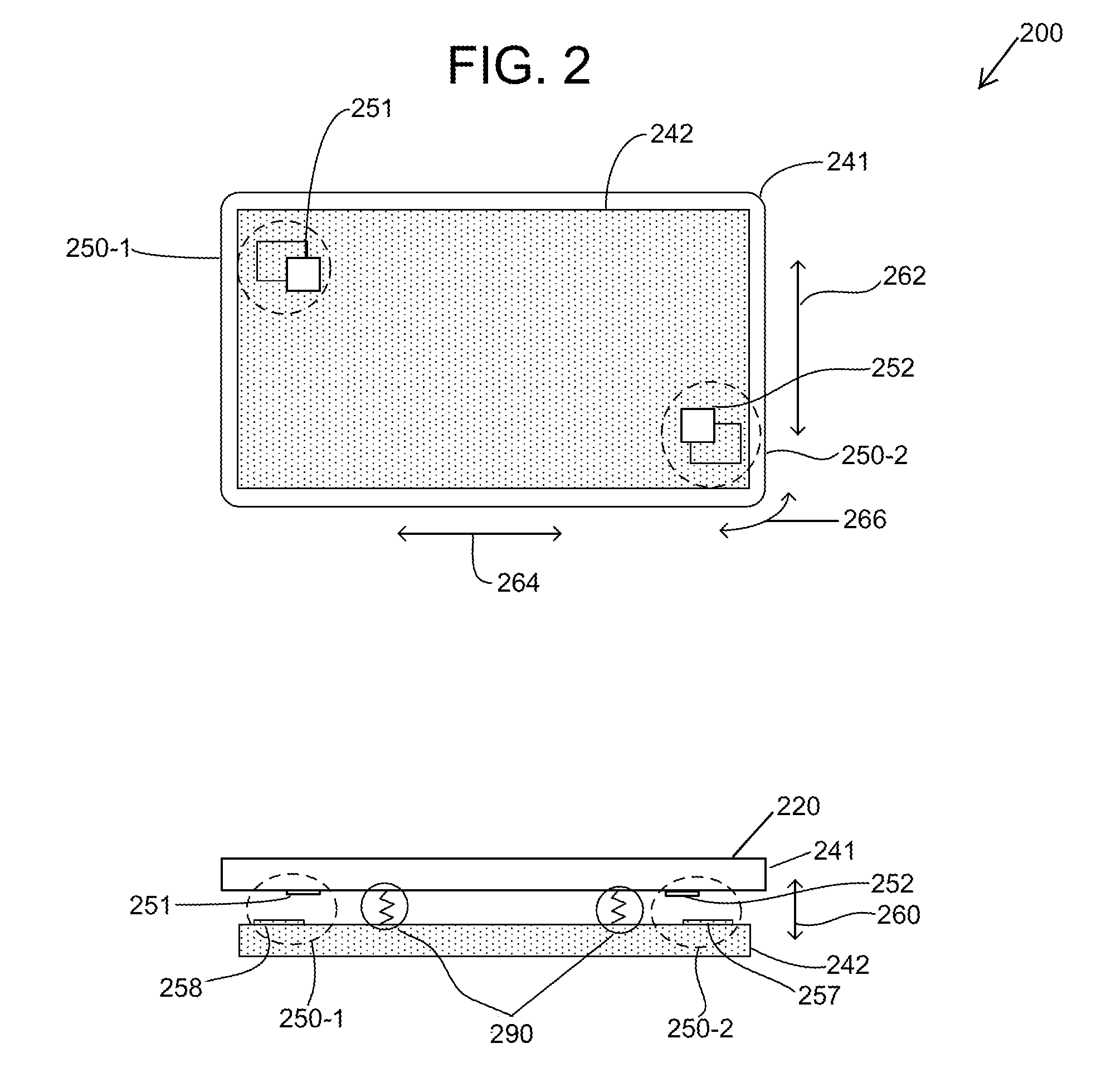 Shear force detection using capacitive sensors