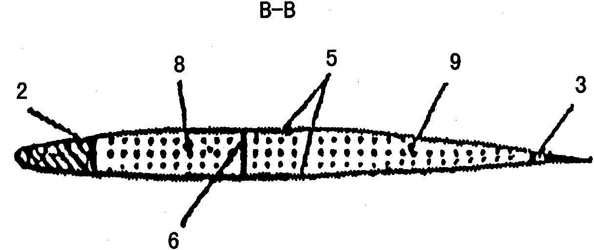 Hollow blade of a ship propeller