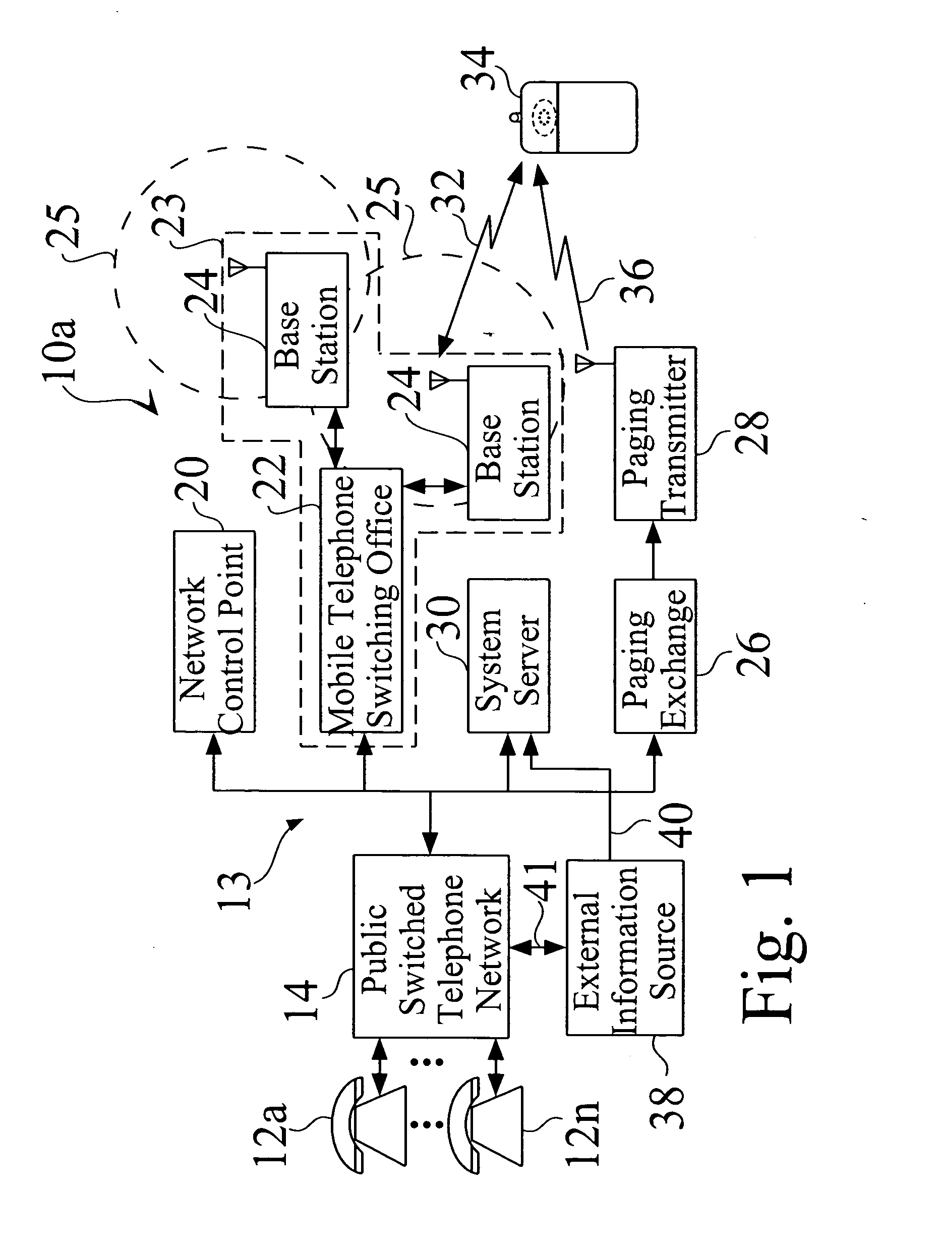 Portable cellular phone system having automatic initialization