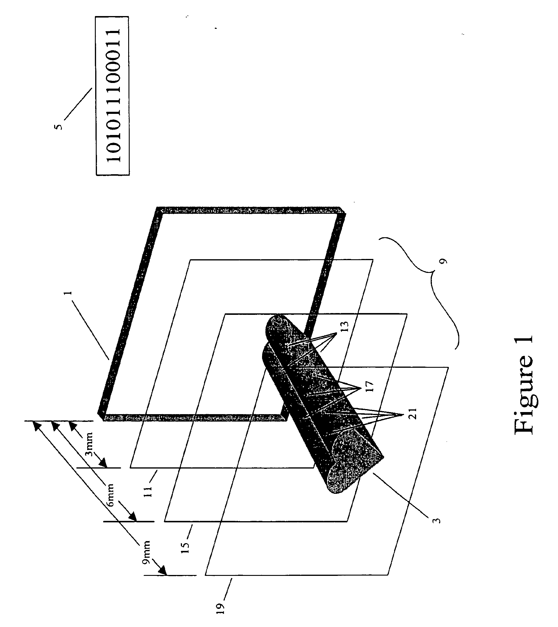 Embedded information carrier for optical data