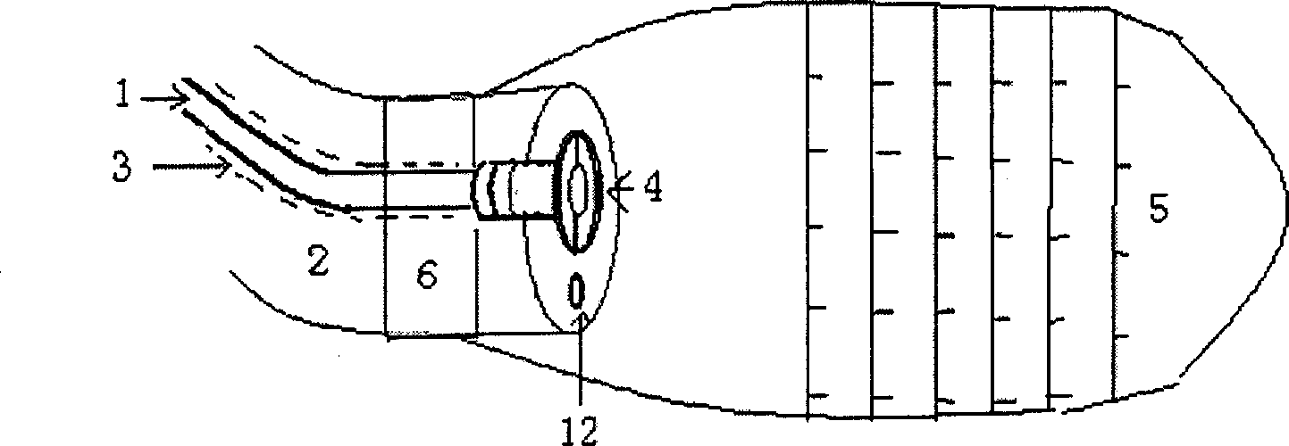 Testing meter of venous pressure for varicose esophagus in computer vision, and testing process