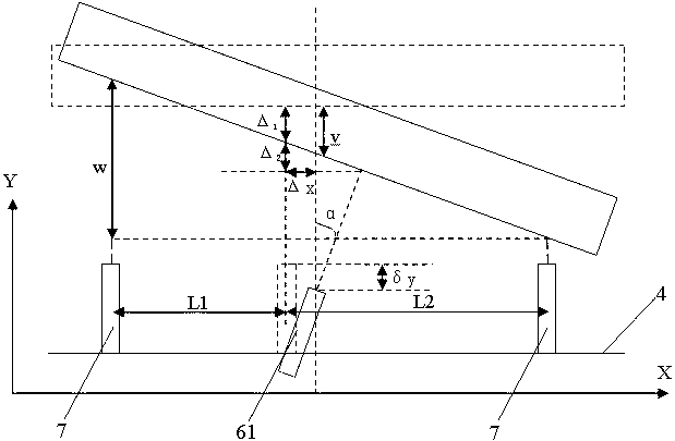 Non-contact type online roll profile curve measuring device and method