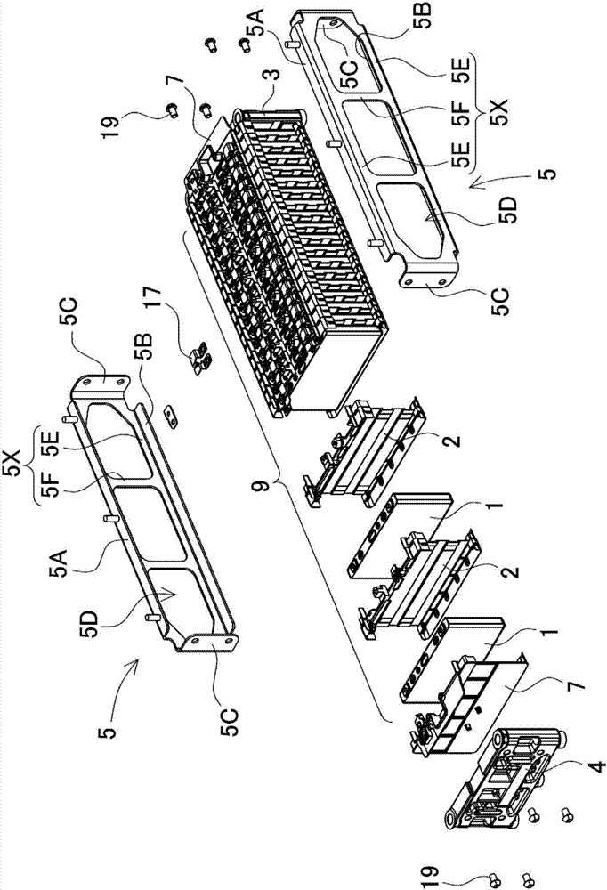 Power supply device and vehicle provided with power supply device