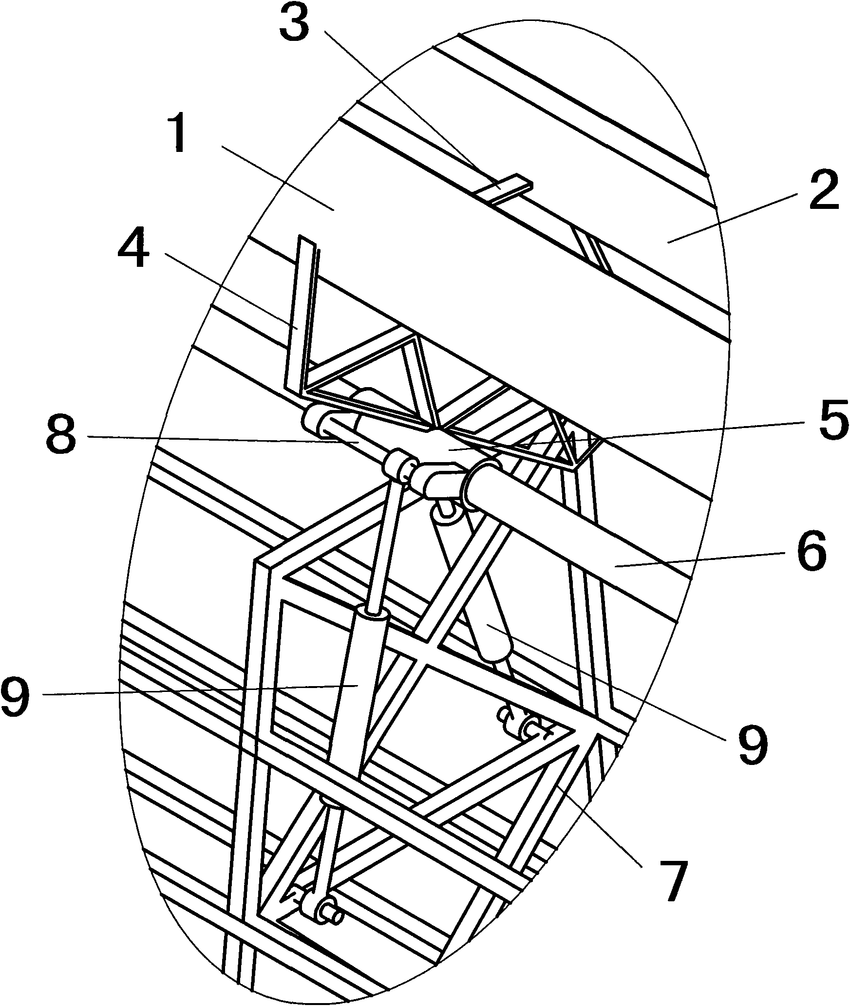 Method and device for trough solar heat collector to automatically track solar trace