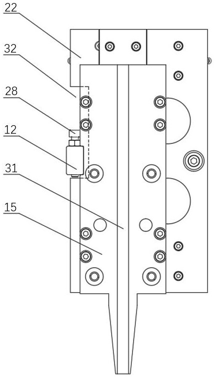 High-frequency vibration robot grinding device and tool self-compensation method for parts that are difficult to grind in narrow spaces