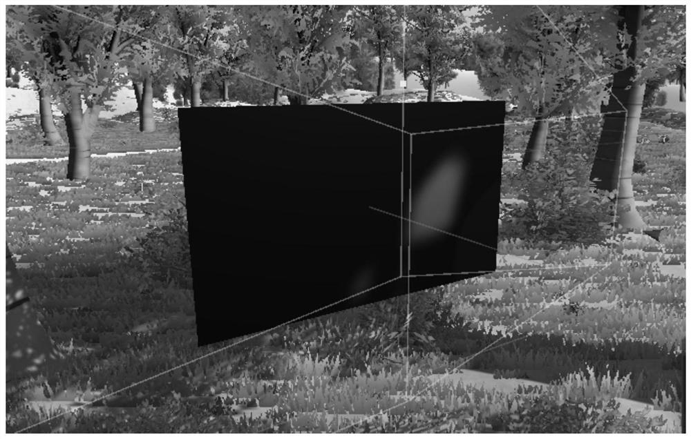 Implementation method of a penetrating screen system based on camera eye tracking