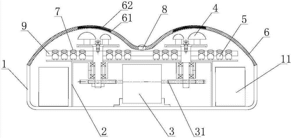 Multifunctional moxibustion massaging apparatus