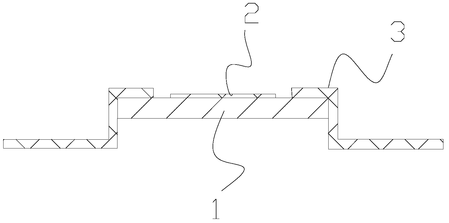 Chip type exploding foil component and production method for same