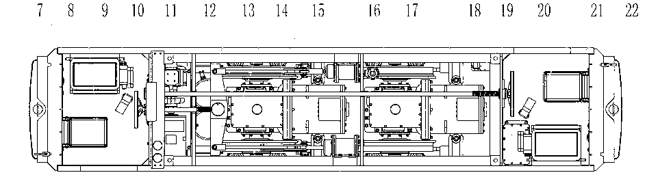 Storage-battery-type fast-frequency-conversion electric locomotive