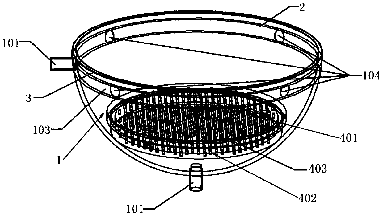 Solar cavity type reactor based on light-transmitting, breathable and heat-gathering reaction chamber