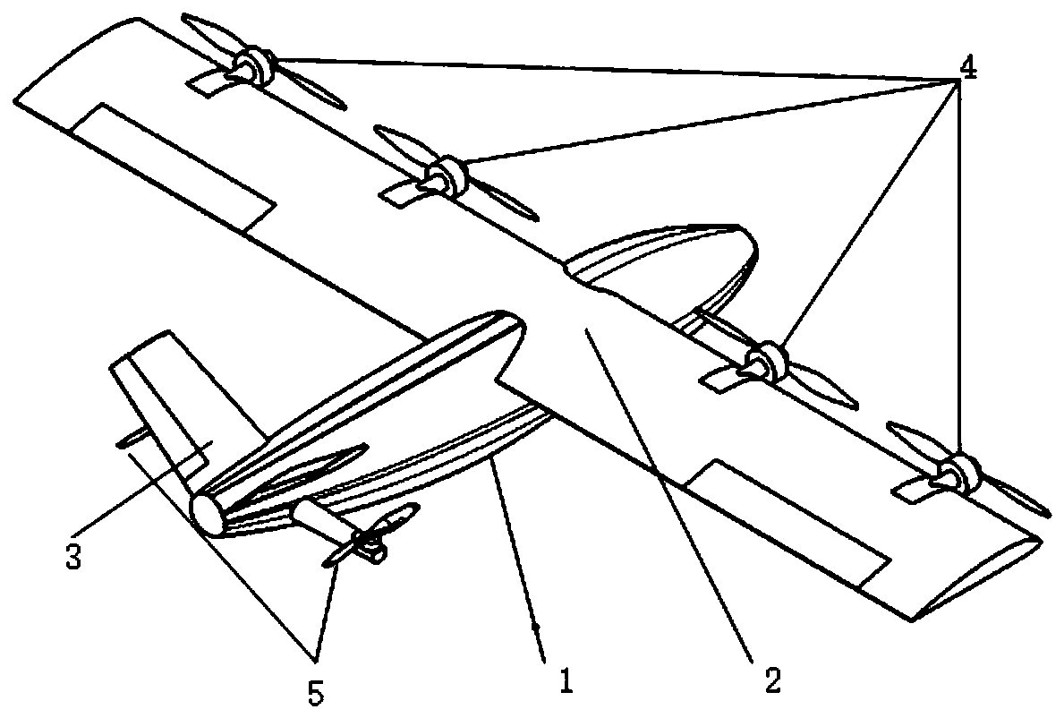 Distributed power tilting rotor unmanned aerial vehicle and control method thereof