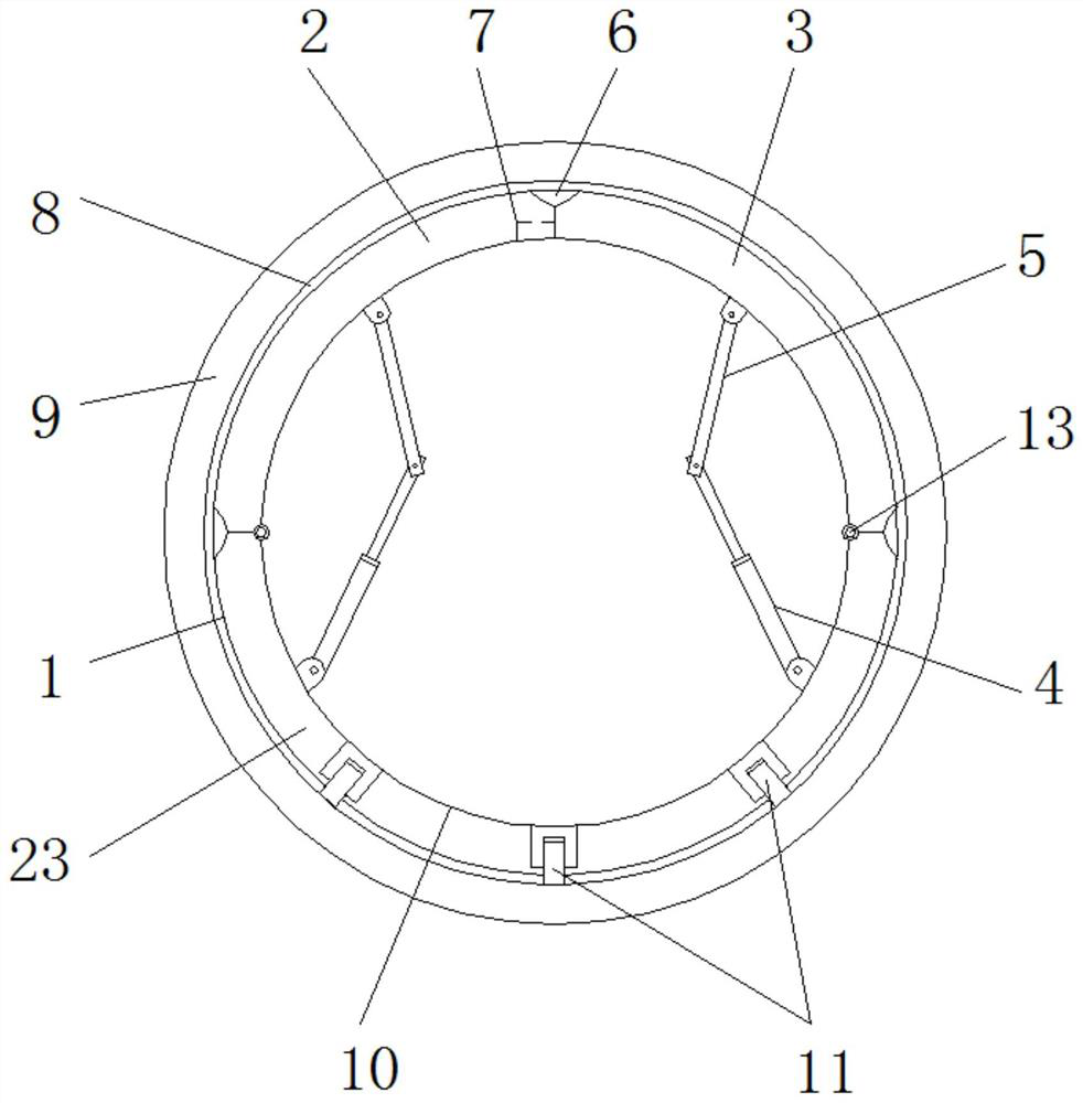 Sealing test device for sectional type large-diameter pipeline joint