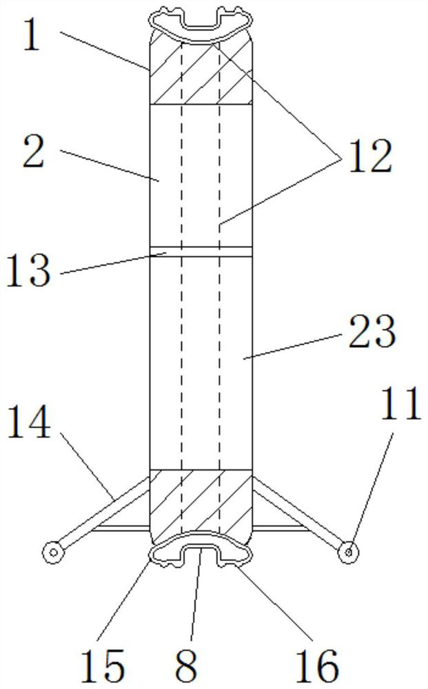 Sealing test device for sectional type large-diameter pipeline joint