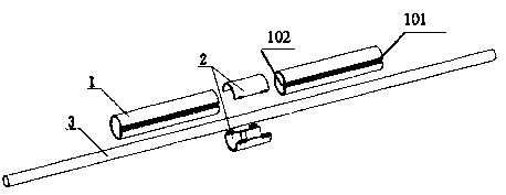 Opening and closing pipeline system for pipe well