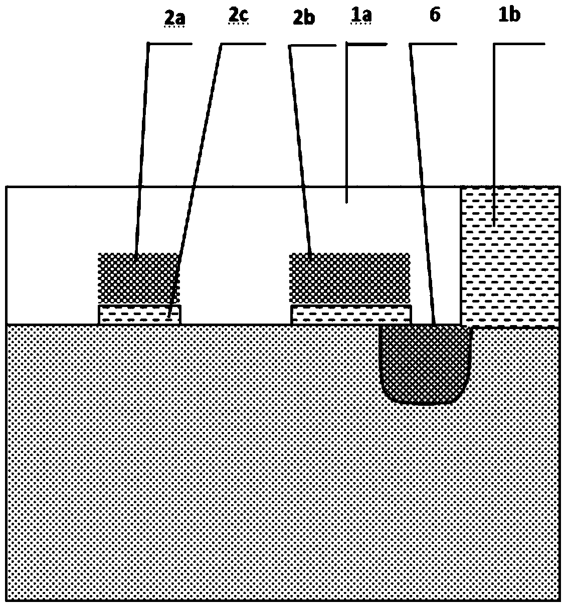 Method for saving area of medium- and low-voltage VDMOSFET chip