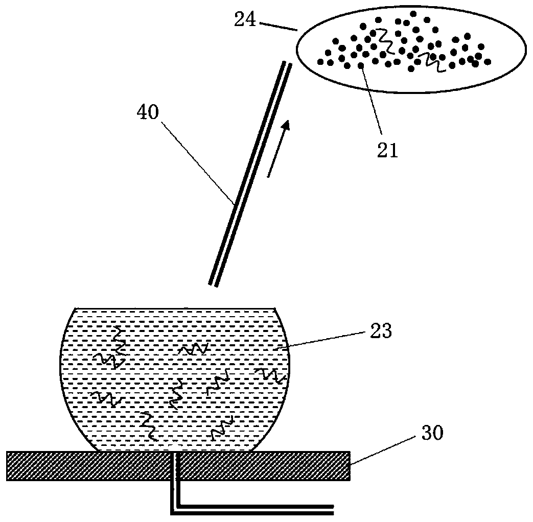 Weak contact sample concentration and purification method and application