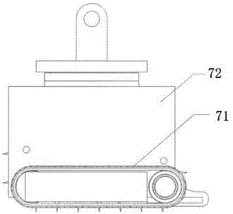 Oil storage tank bottom surface cleaning equipment and oil storage tank comprising same