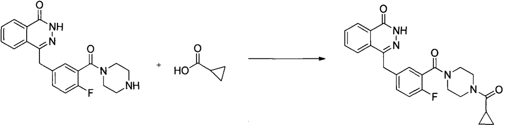 A kind of preparation method of olaparib