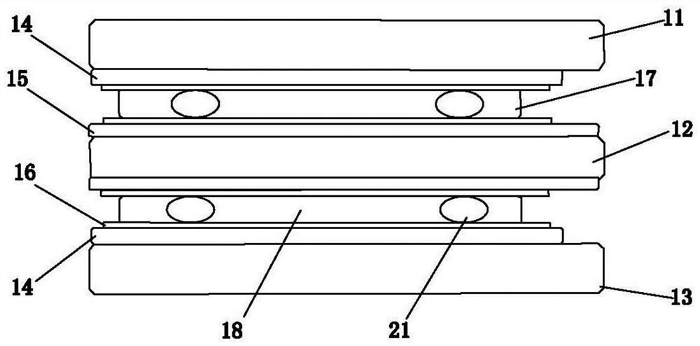 Laminated liquid crystal antenna and manufacturing method thereof