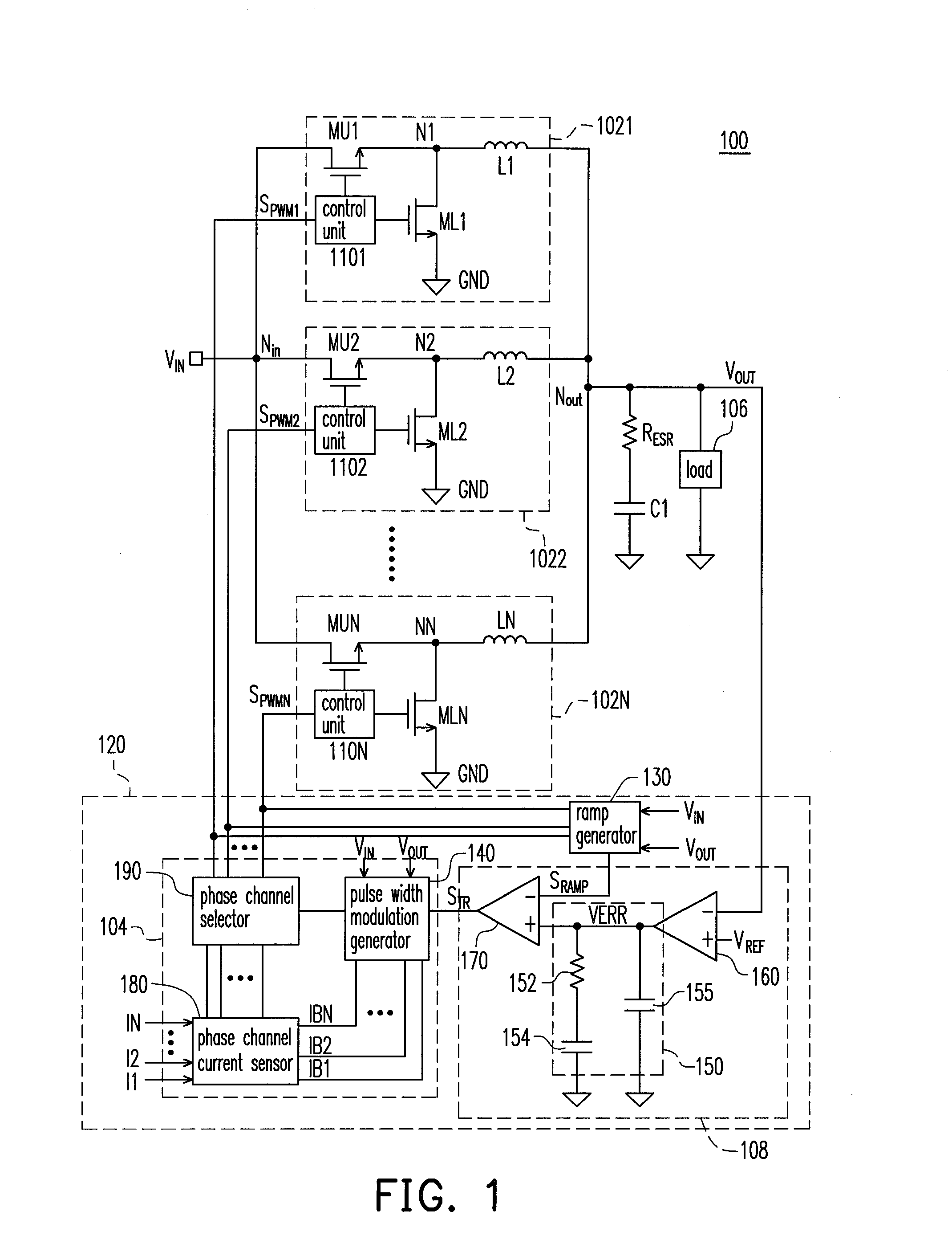 Multi-phase dc-dc power converter