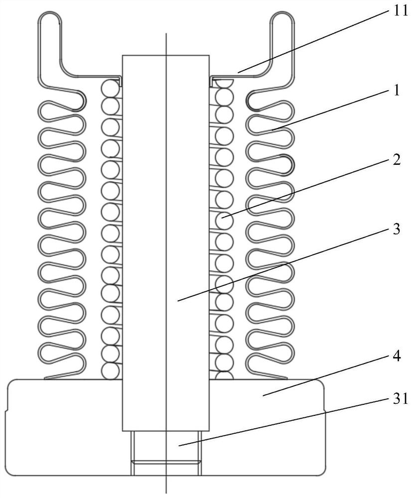 Bellows and solenoid valve with the bellows