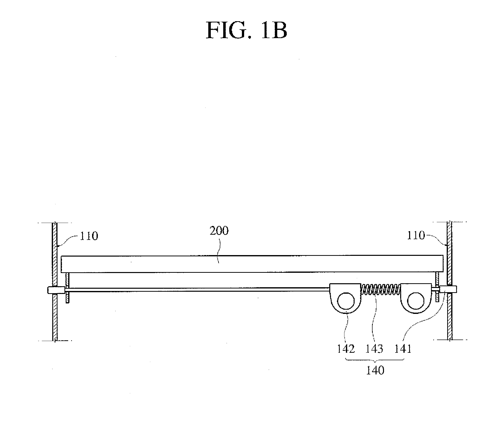 Ladder equipped with safety bar