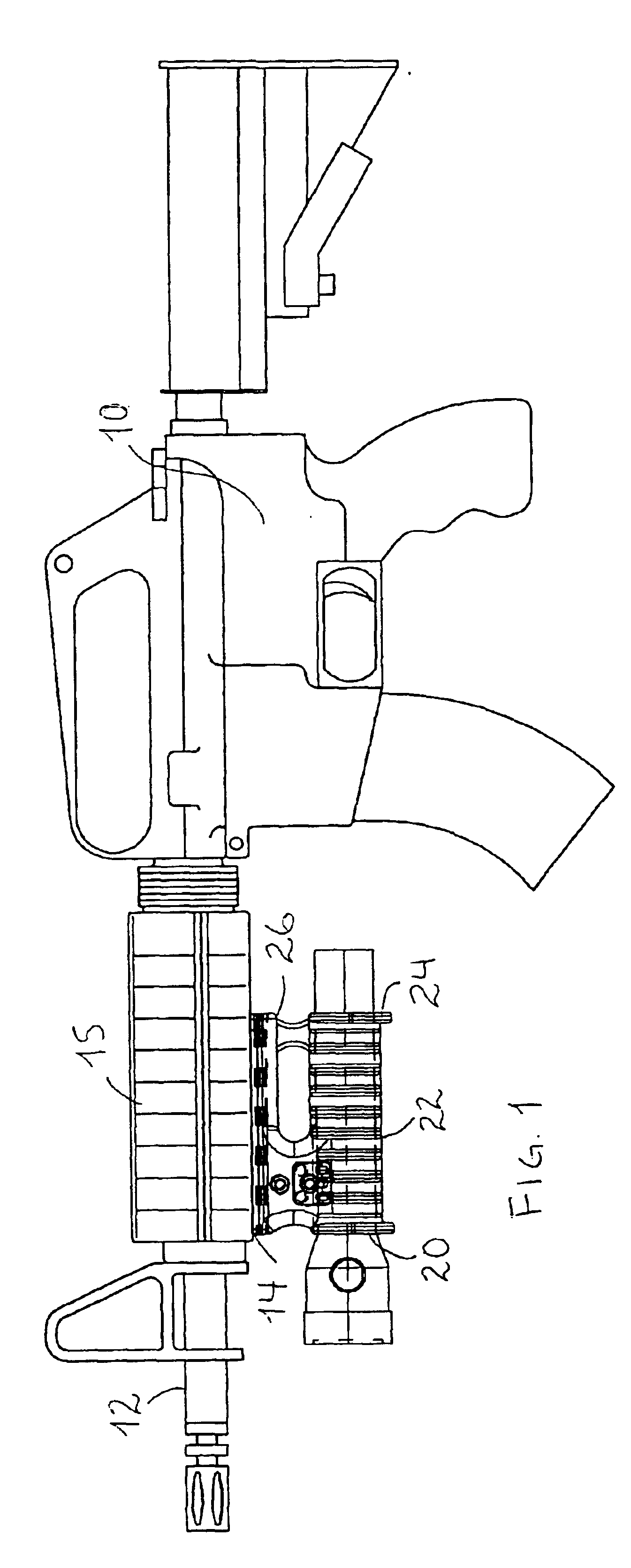 Flashlight mount for a firearm