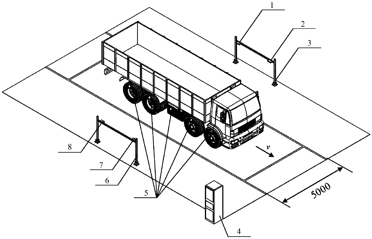 Device and method for detecting automobile brake time sequence based on stereoscopic vision