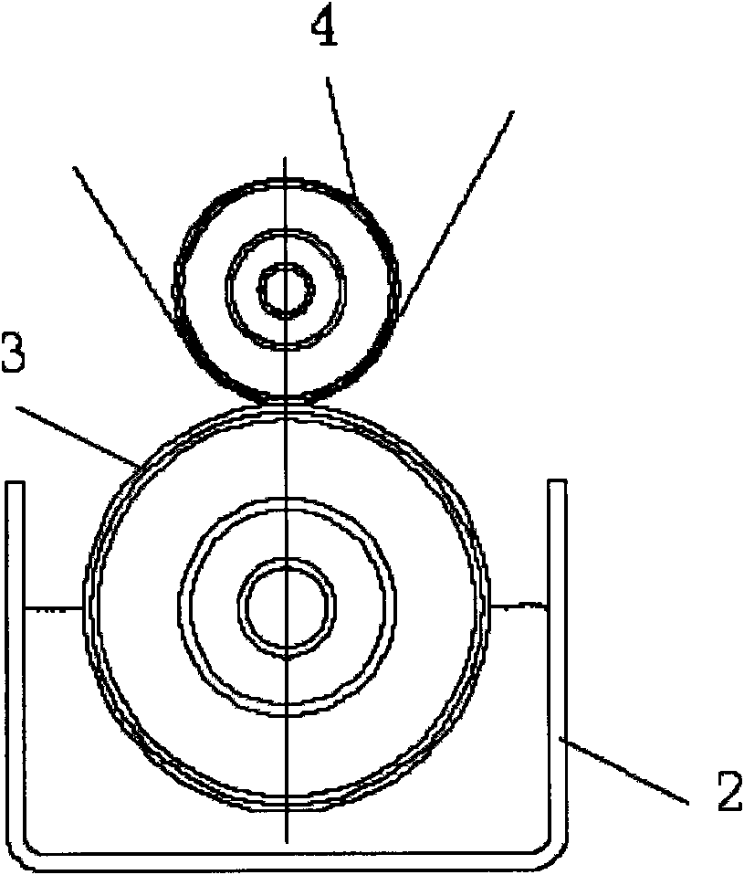 Release agent coating process method