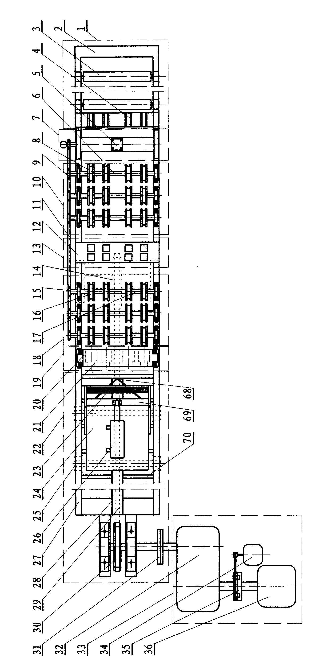 Novel automatic cold drawing process for colored metal tube and automatic cold drawing machine of colored metal tube