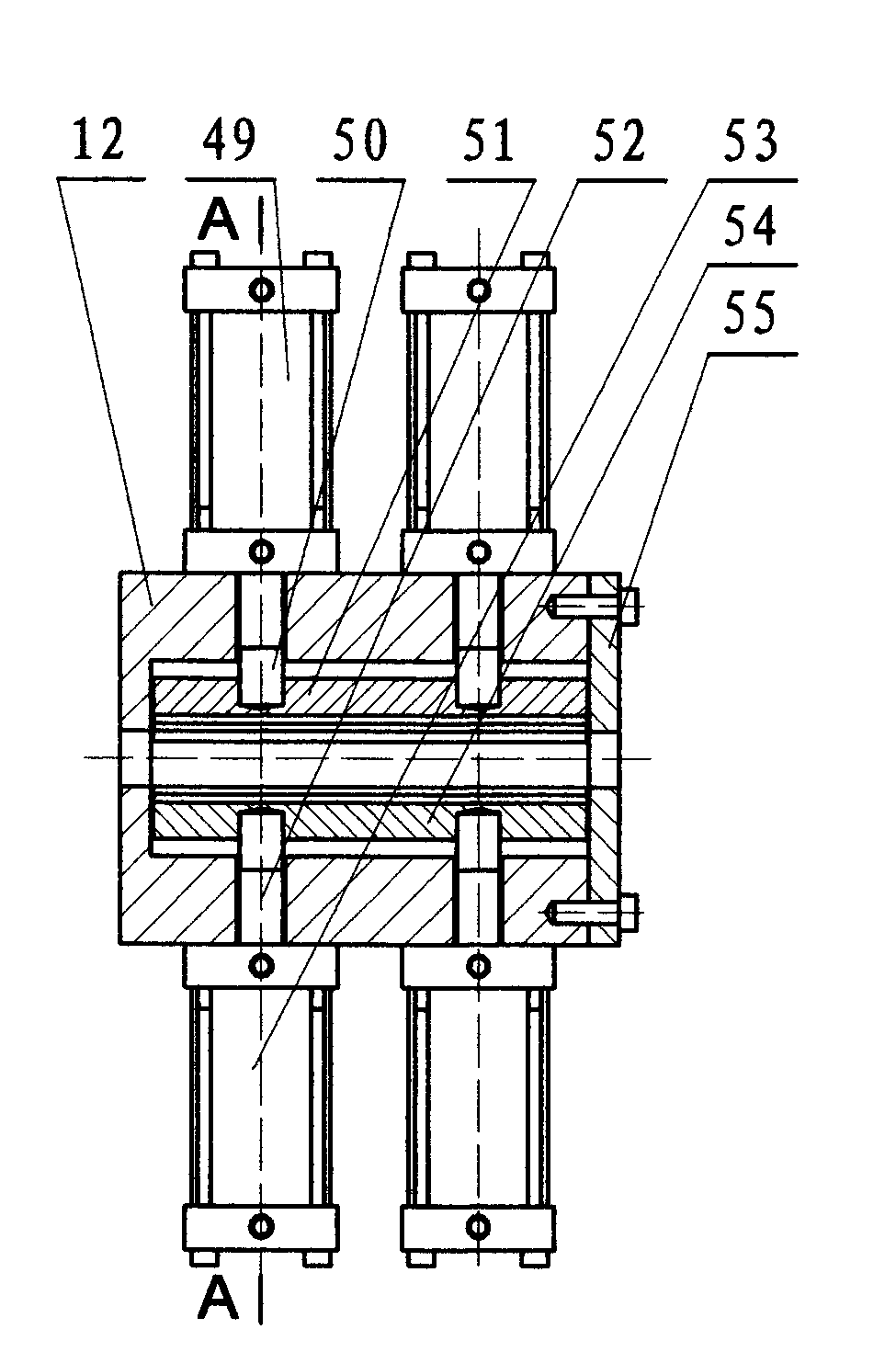 Novel automatic cold drawing process for colored metal tube and automatic cold drawing machine of colored metal tube