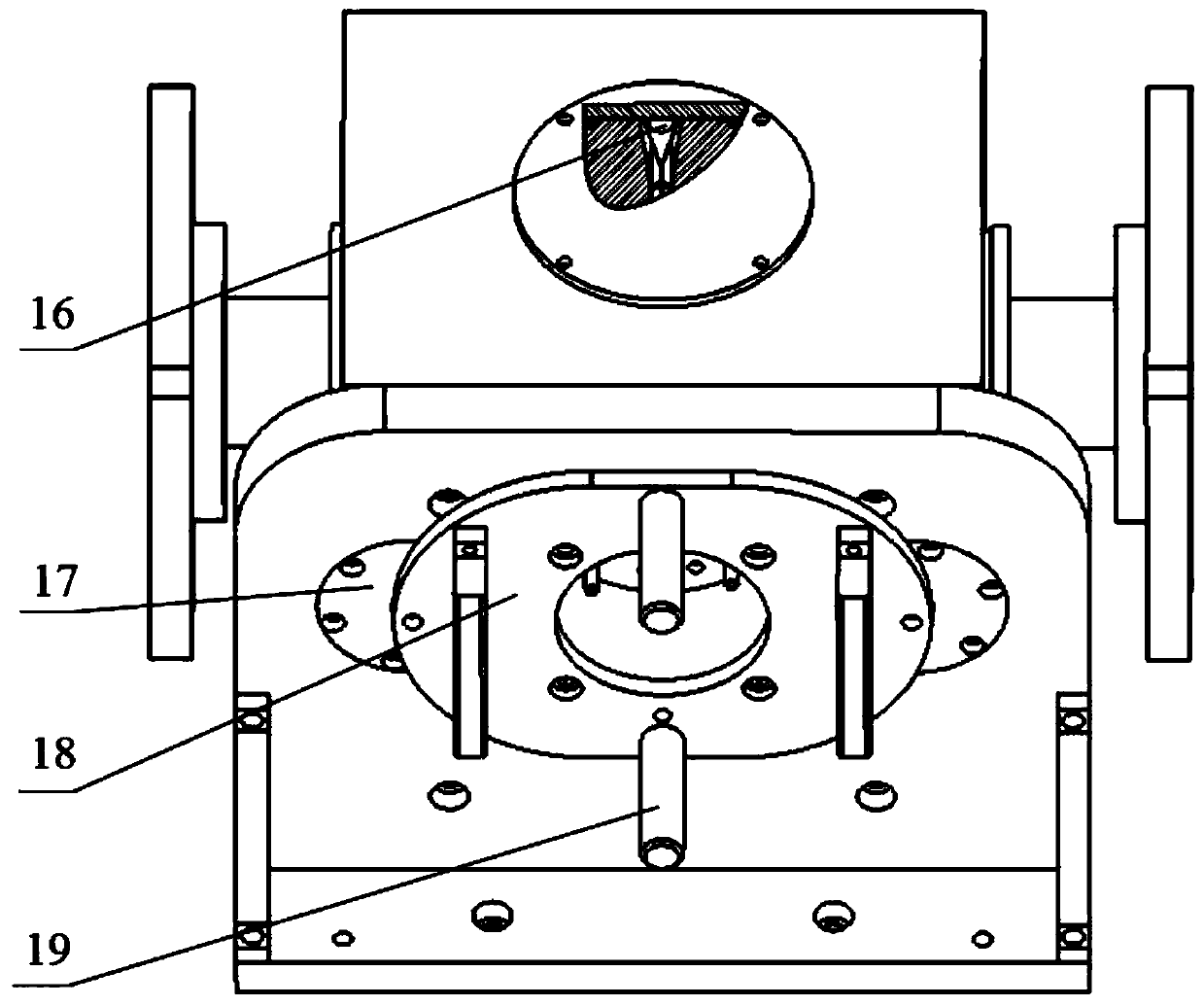 Large-distortion blade precise electrolytic machining device and process method