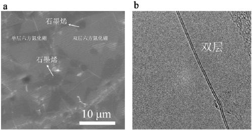 Preparation method of large-area graphene and hexagonal boron nitride heterojunction with controllable number of layers