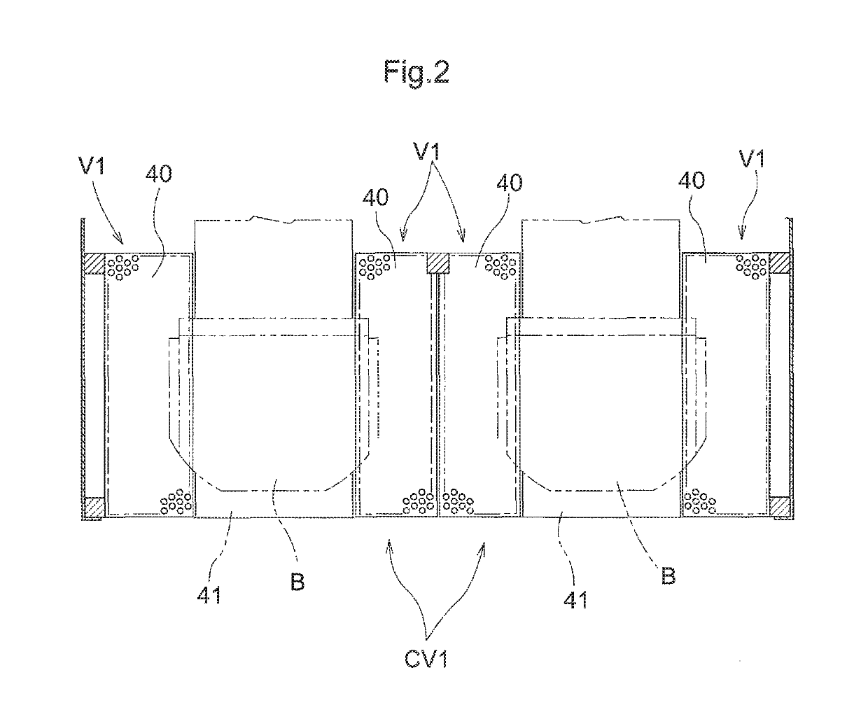 Storage facility for semiconductor containers