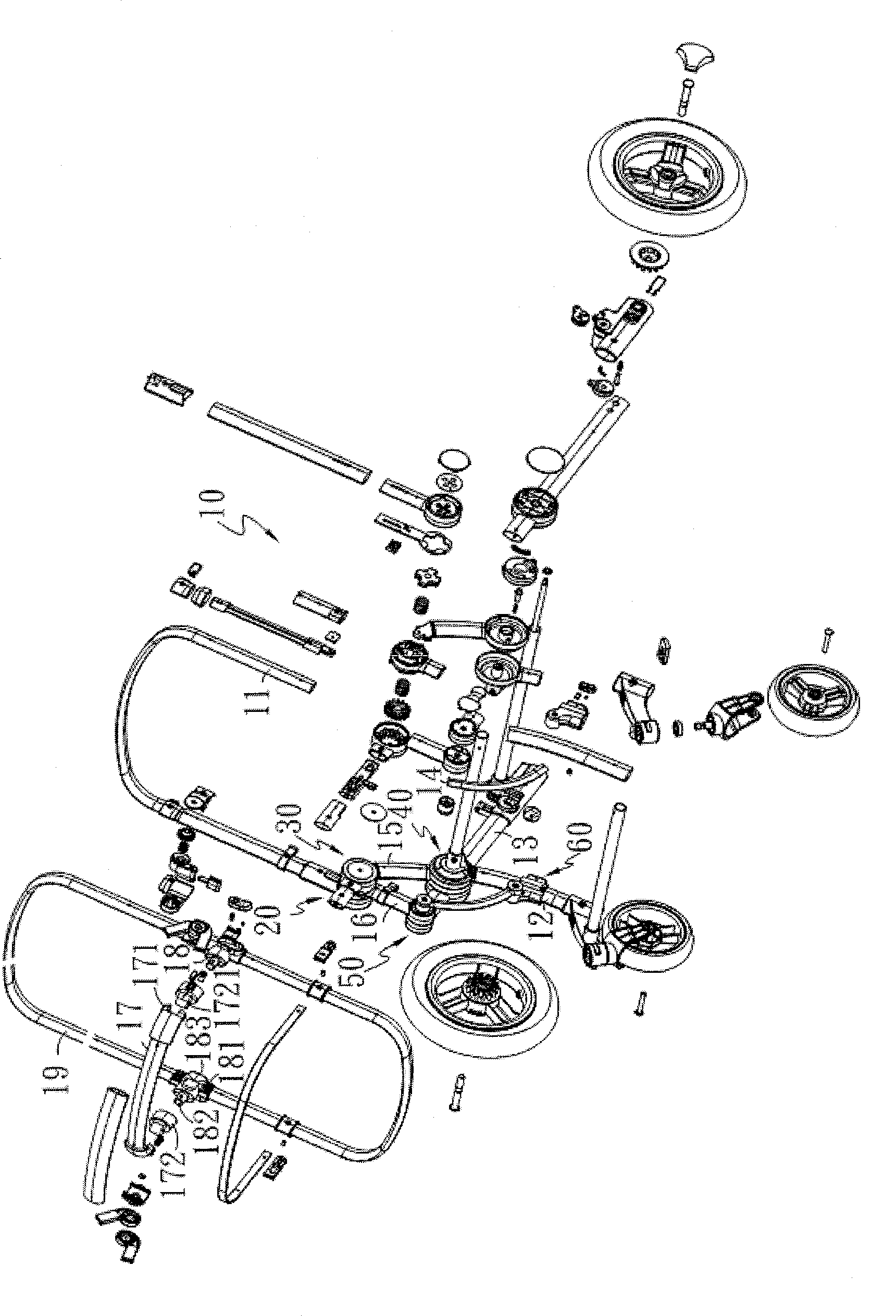 Multifunctional perambulator device