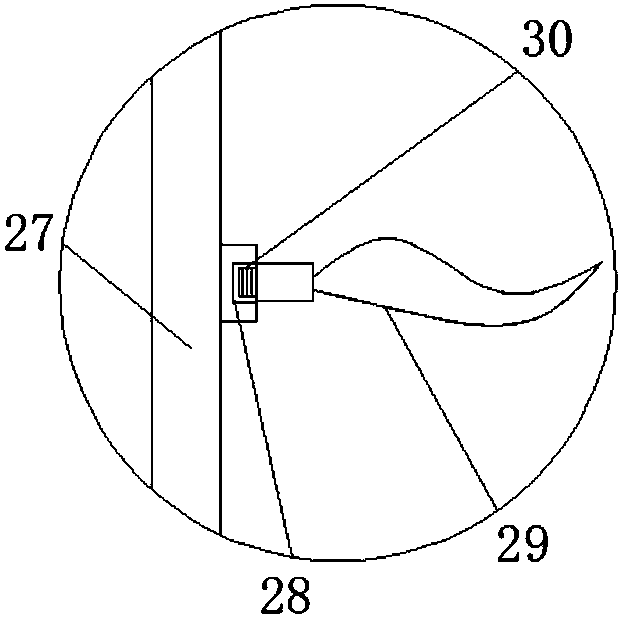 Nickel-containing waste catalyst recycling treatment device