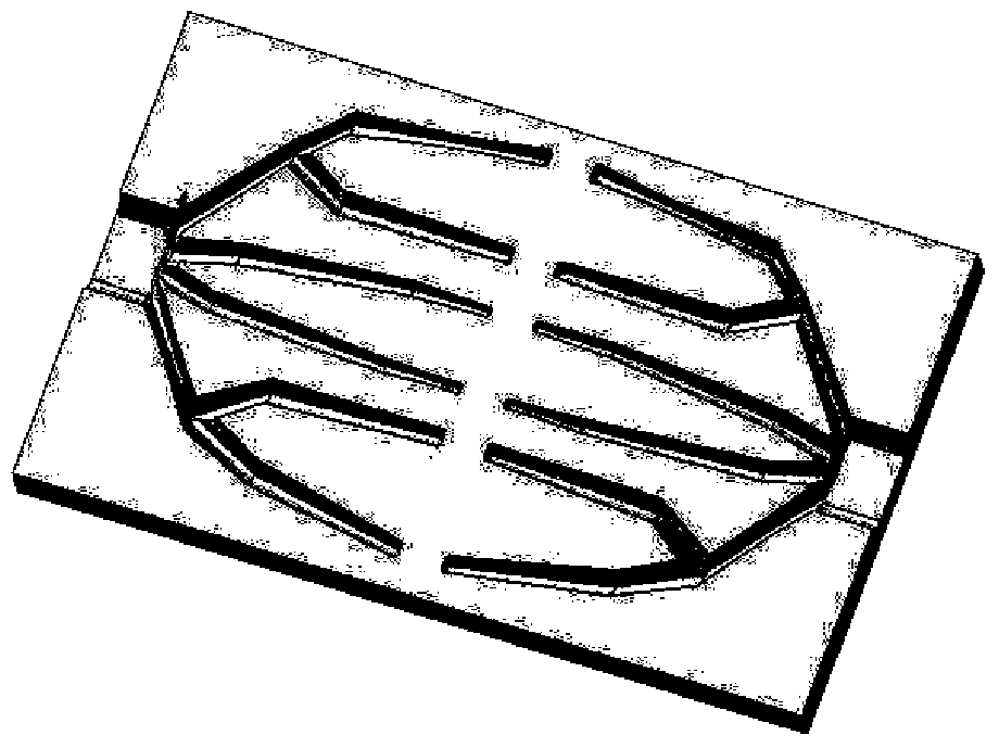 A biomimetic tissue engineering scaffold containing internal channel network and directional pore structure, its preparation method and application