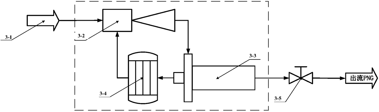 Temperature and pressure regulation system for heating natural gas in ultra-low temperature environment based on recovery of incoming pressure energy