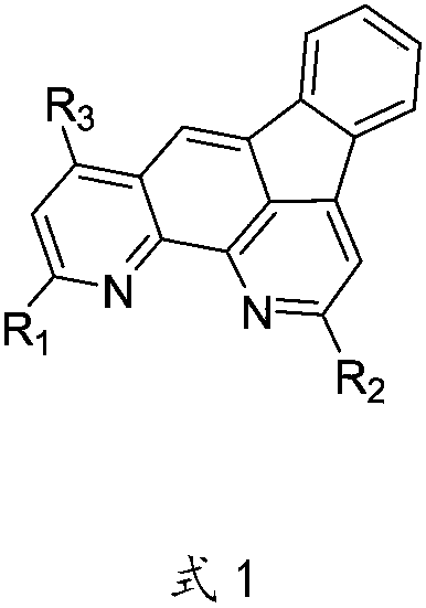 A kind of organic photoelectric material containing indenophenanthroline structure and its preparation method and application