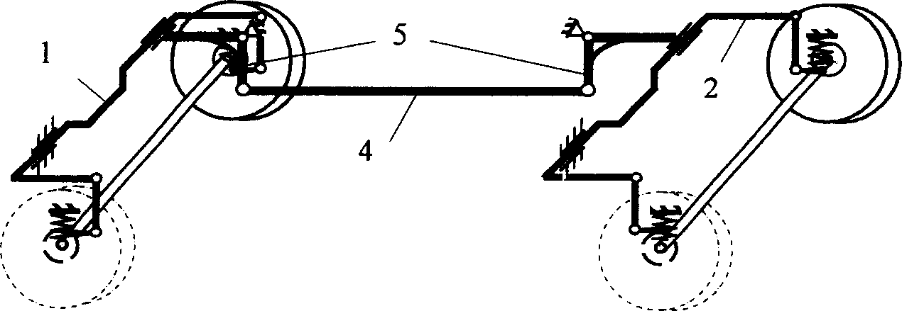 Automobile torsion dissipating hanging frame