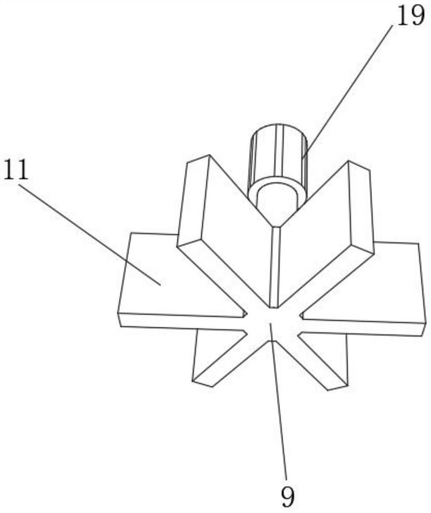 Plastic particle mixing device for electronic product plastic shell production