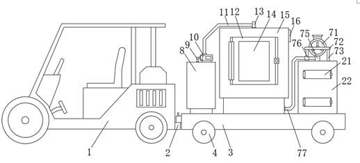 Constant-temperature and constant-humidity mobile new energy trolley for detecting moisture content of large and heavy nine special lines for continuous batch silk making