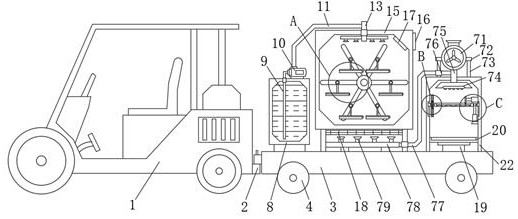 Constant-temperature and constant-humidity mobile new energy trolley for detecting moisture content of large and heavy nine special lines for continuous batch silk making