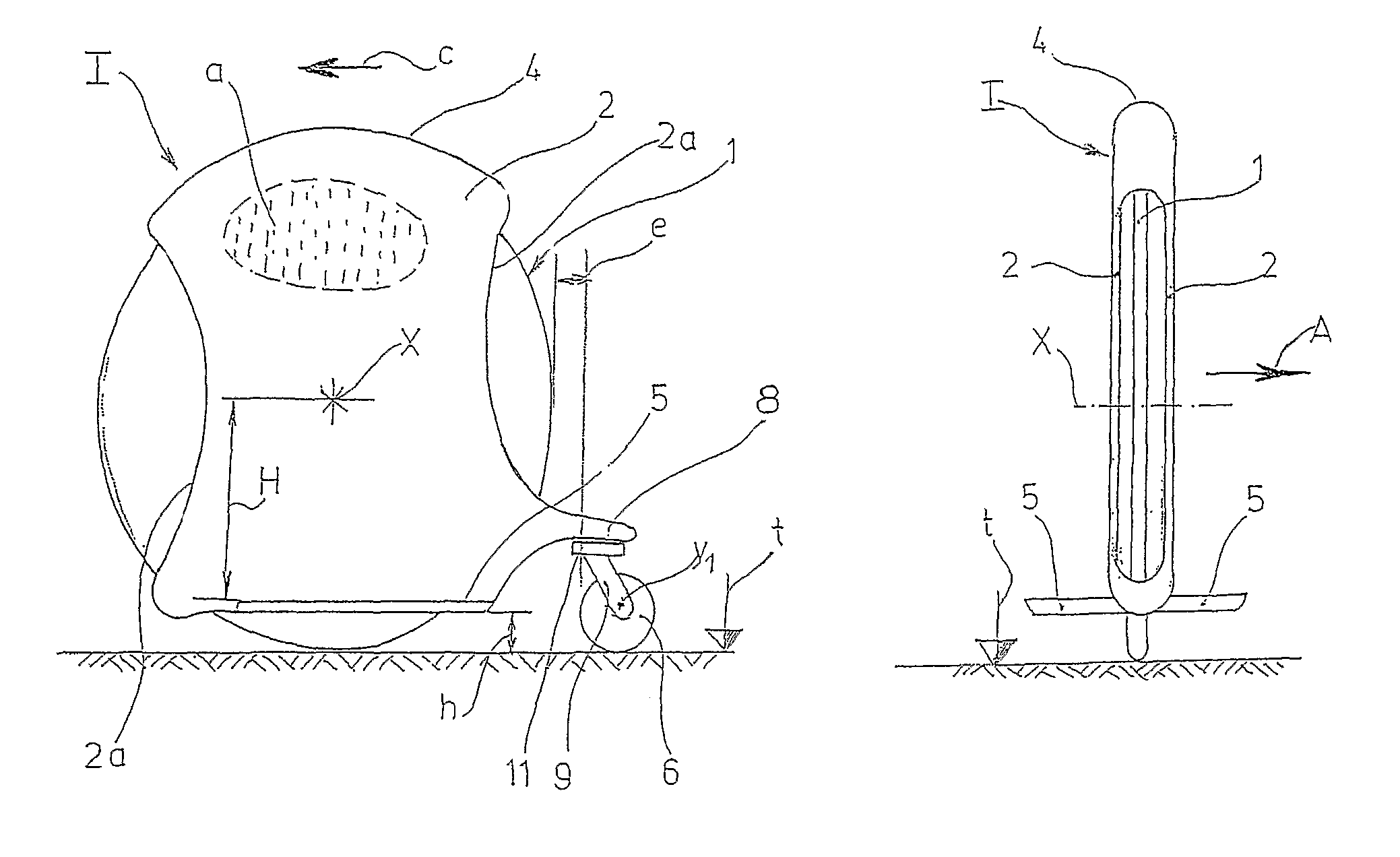 Foot-propelled hobby and/or sport device without handlebar